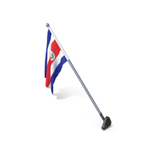 Costa Rica Cloth Wall Mount Flag Stand PNG & PSD Images