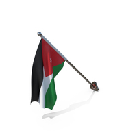 Jordan Cloth Wall Mount Flag Stand PNG & PSD Images