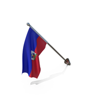 Haiti Cloth Wall Mount Flag Stand PNG & PSD Images
