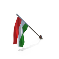 hungary Cloth Wall Mount Flag Stand PNG & PSD Images