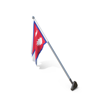 Nepal Cloth Wall Mount Flag Stand PNG & PSD Images