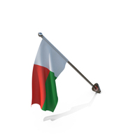 Madagascar Cloth Wall Mount Flag Stand PNG & PSD Images