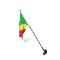 Republic Of The Congo Cloth Wall Mount Flag Stand PNG & PSD Images