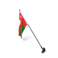 Oman Cloth Wall Mount Flag Stand PNG & PSD Images