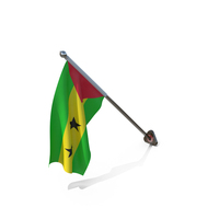 Sao Tome And Principe Cloth Wall Mount Flag Stand PNG & PSD Images