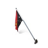 Papua New Guinea Cloth Wall Mount Flag Stand PNG & PSD Images