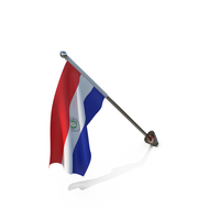Paraguay Cloth Wall Mount Flag Stand PNG & PSD Images