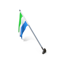 Sierra Leone Cloth Wall Mount Flag Stand PNG & PSD Images