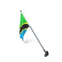 Tanzania Cloth Wall Mount Flag Stand PNG & PSD Images
