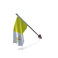 Vatican City Cloth Wall Mount Flag Stand PNG & PSD Images