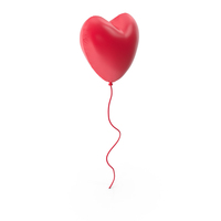 Red Heart Balloon PNG & PSD Images