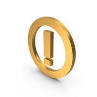 Gold Danger Icon PNG & PSD Images