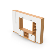 Wooden TV Unit PNG & PSD Images