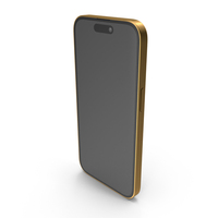 Metallic Gold Phone PNG & PSD Images