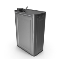 Big Silver Oil Can PNG & PSD Images