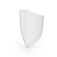 White Metal Shield PNG & PSD Images