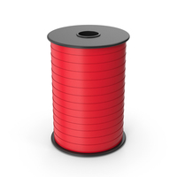 Red Curled Ribbon PNG & PSD Images