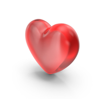 Red Glass Heart PNG & PSD Images