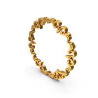 Circle Rounded Border Frame Design Gold PNG & PSD Images
