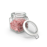 Glass Jar with Candy 124 Candies PNG & PSD Images