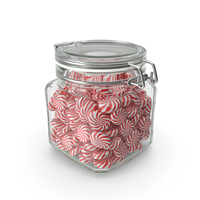 Glass Jar with Candy Closed - 200 Candies PNG & PSD Images