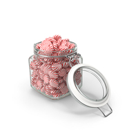 Glass Jar with Candy - 262 Candies PNG & PSD Images