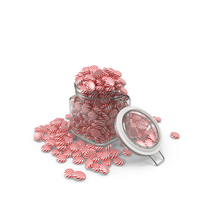 Glass Jar with Candy 434 Candies PNG & PSD Images