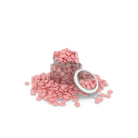 Glass Jar with Candy - 666 Candies PNG & PSD Images