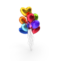 Foil Birthday Balloons PNG & PSD Images