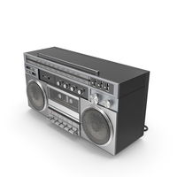 Retro Portable Stereo Radio And Cassette Player PNG & PSD Images