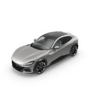 Grey 2023 Ferrari Purosangue SUV PNG & PSD Images