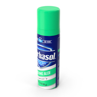 Barbasol Aloe Shave Cream Travel Can PNG & PSD Images