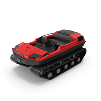 Red Tinger Multi Purpose Track Vehicle Without Roof PNG & PSD Images