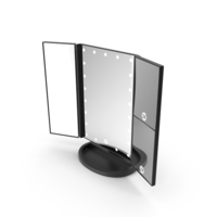 Tri Fold Lighted Vanity Mirror PNG & PSD Images