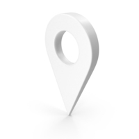 Location Pin White PNG & PSD Images