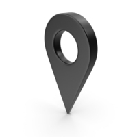 Black Location Pin Symbol PNG & PSD Images