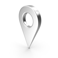 Metal Location Pin Symbol PNG & PSD Images