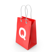 Shopping Bag Letter Q PNG & PSD Images