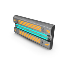 SciFi Tile With Light On Used PNG & PSD Images