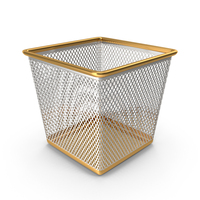 Gold And Silver Metal Basket PNG & PSD Images
