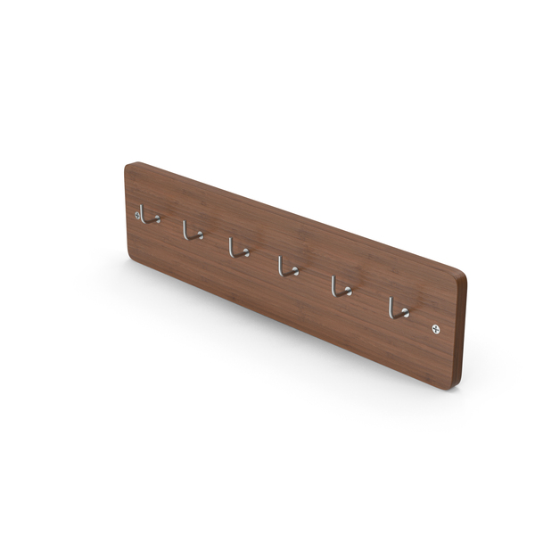 Dark Wood Key Hanger PNG & PSD Images