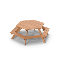 Wooden Picnic Table PNG & PSD Images