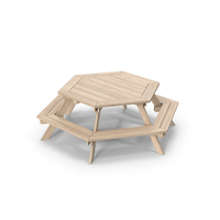 Light Wooden Picnic Table PNG & PSD Images