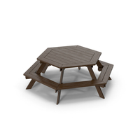 Dark Picnic Table PNG & PSD Images