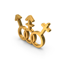 Gold Human Rights Equality Icon PNG & PSD Images