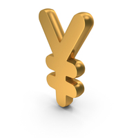 Japanese Yen Yen Currency Icon Gold PNG & PSD Images
