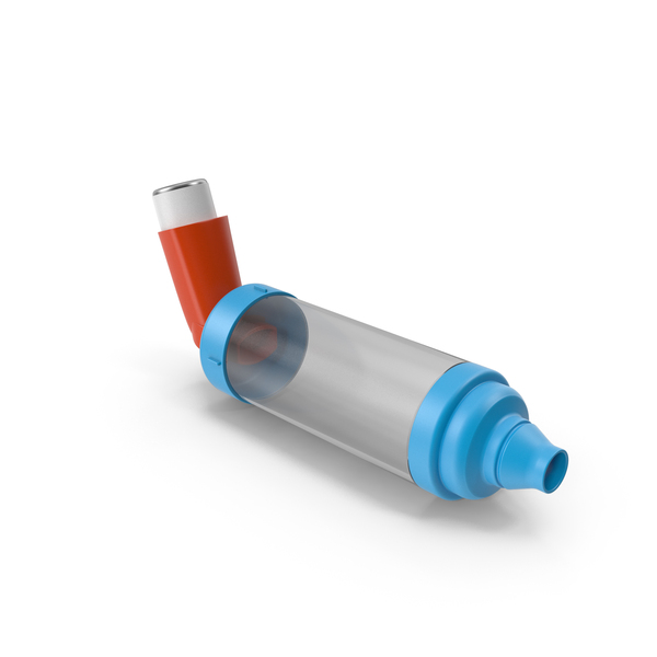 Asthma Inhaler And Spacer Chamber PNG & PSD Images
