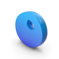 Toon Style Number 0 Blue PNG & PSD Images