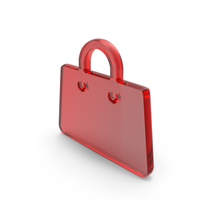 Red Glass Shopping Bag Symbol PNG & PSD Images