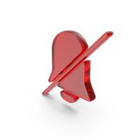 Red Glass Silent Bell Symbol PNG & PSD Images